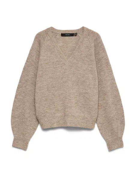 VERO MODA Pulover VMTEAK amestecat bej