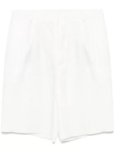 Pantaloni scurți Zegna de in alb
