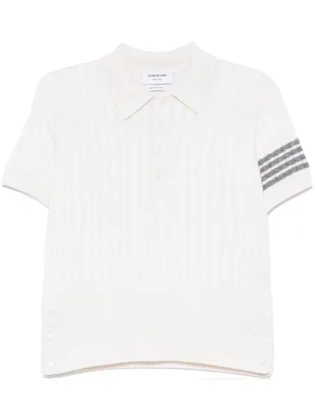 Polo Thom Browne cu dungi alb
