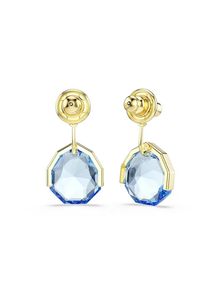 Swarovski Cercei Gema Albastru auriu