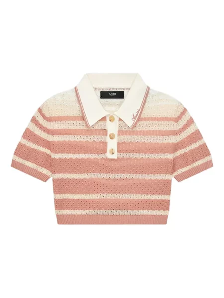 Polo Amiri cu dungi roz