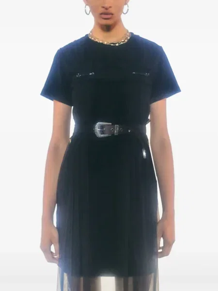 Rochie midi Andersson Bell plasă până la genunchi de costum negru
