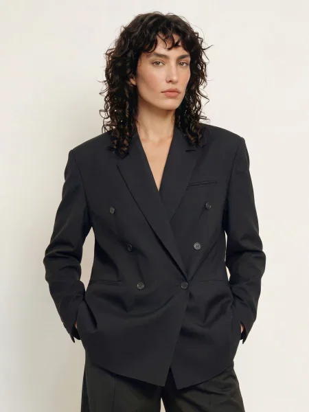 The Frankie Shop Blejzr Jade černá