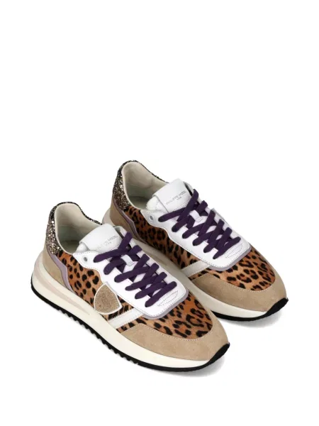 Sneakerși Philippe Model Paris cu imagine cu model leopard
