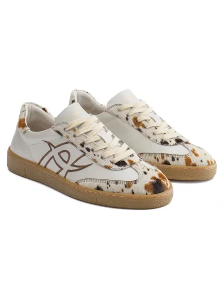Sneakersy Ambitious skórzane retro białe