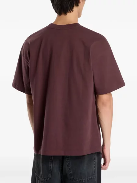 Tricou sport Reebok cu autograf maro