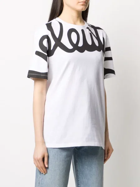 Tricou Valentino Garavani cu autograf alb