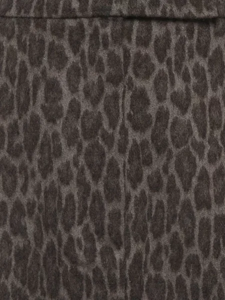 Fustă tip creion Max Mara cu imagine cu model leopard maro