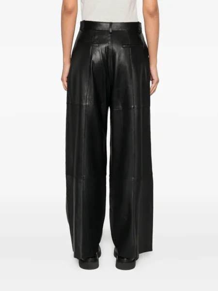 Pantaloni P.a.r.o.s.h. din piele negru