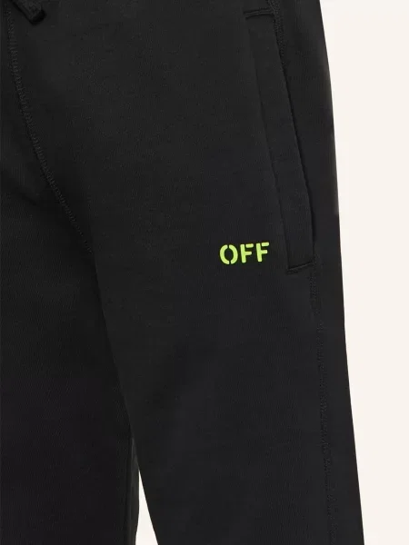 Off-White Spodenki Dresowe schwarz białe
