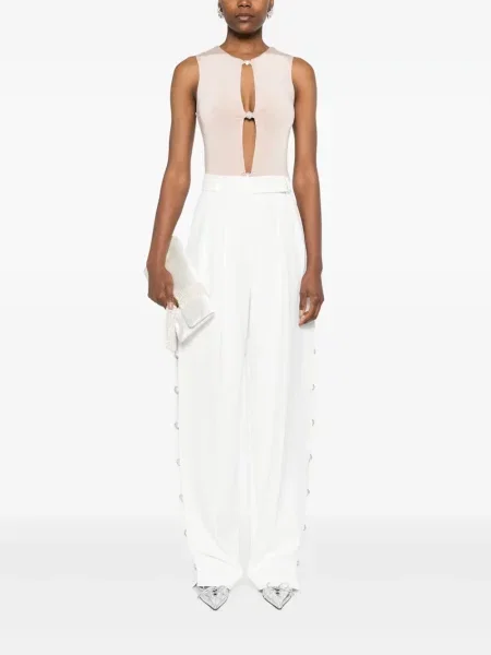 Pantaloni Nissa alb
