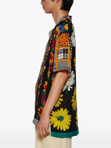 Svilena kratak košulja J. Logan Home crna