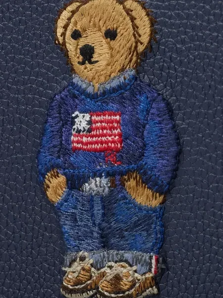 Pijamale Polo Ralph Lauren cu autograf cu dungi din piele negru