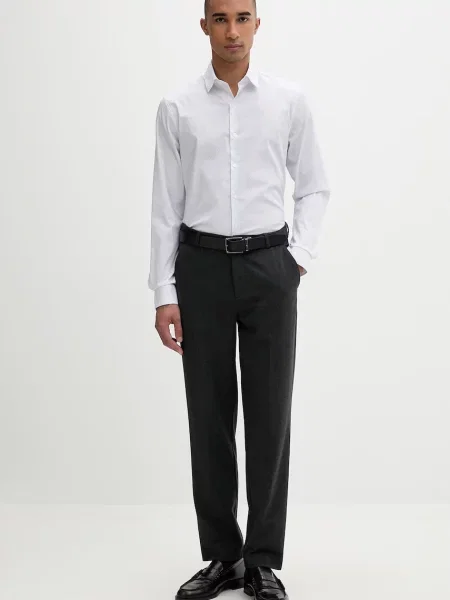 Calvin Klein cămașă bărbătească cu alb
