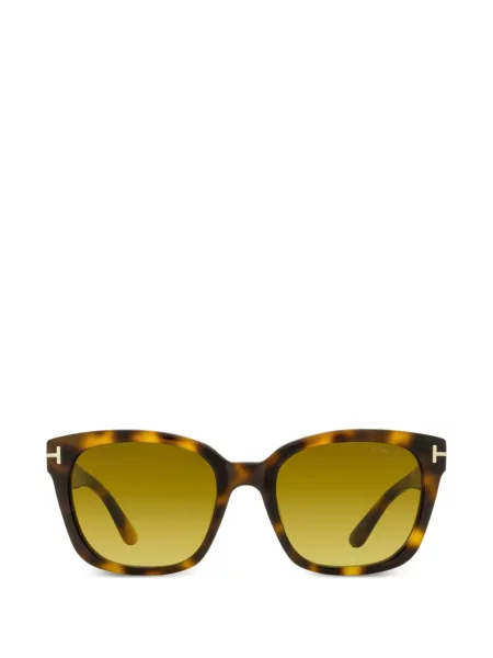 Pravokutne sunčane naočale Tom Ford Eyewear smeđa
