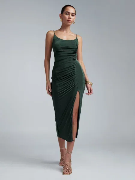 BWLDR Rochie Lani pin verde