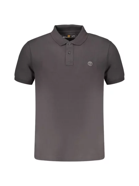 Tricou polo Timberland cu broderie negru