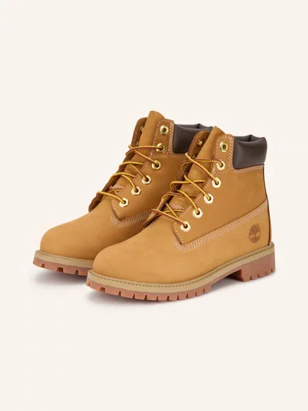 Botki Timberland sznurowane brązowe
