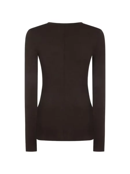 Lung tricou Thom Krom maro
