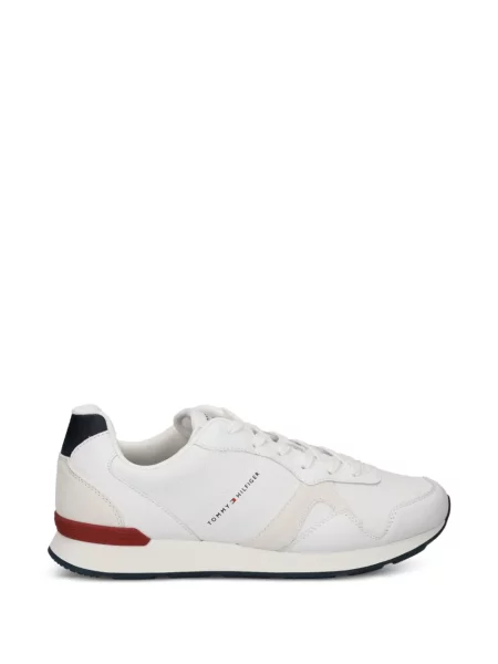 Sneakerși Tommy Hilfiger cu imagine alb