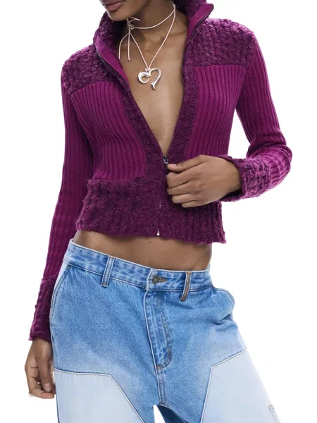 Sweter Desigual biały