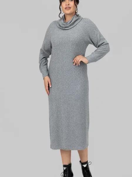 Сукня міді All Posa сірий