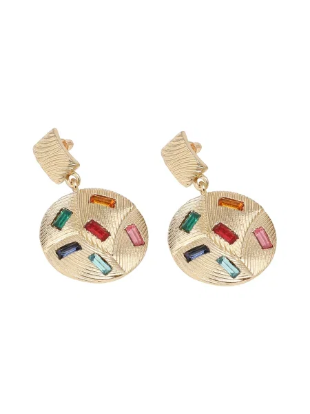 SOHI Uhani Clarice modra / zlata / zelena / oranžna / roza rdeča