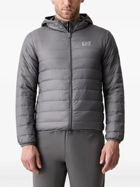 Яке Ea7 Emporio Armani с качулка сиво