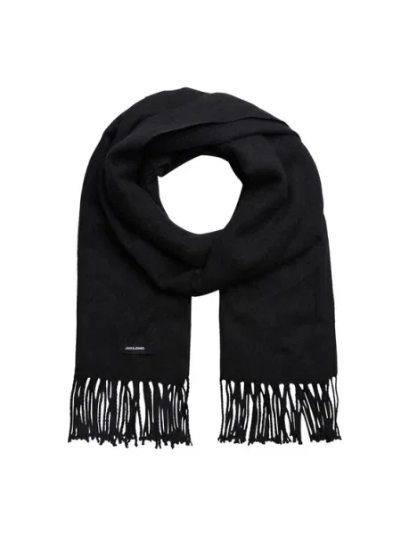 JACK & JONES Fular Solid' negru