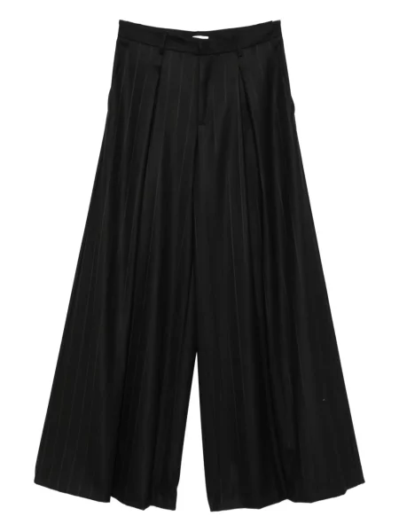 Spodnie The Andamane w paski plisowane czarne