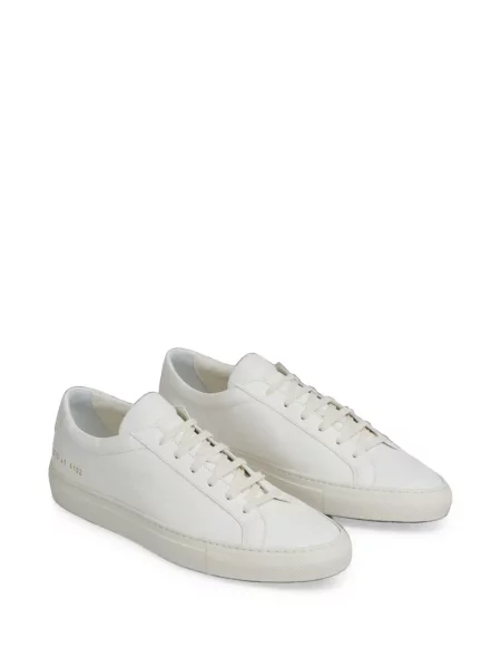 Sneakerși Common Projects cu șireturi din piele alb