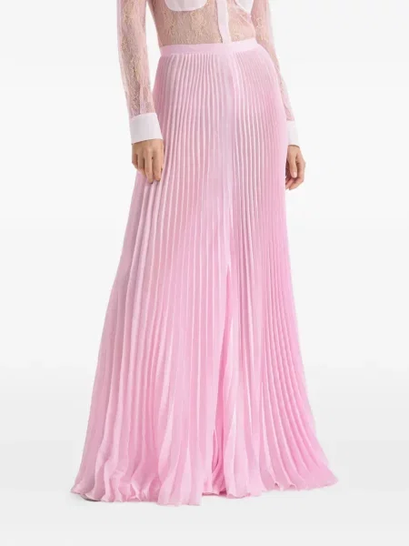 Pantaloni Genny plisate roz