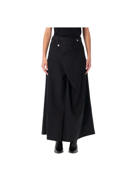 Długa spódnica maxi Junya Watanabe asymetryczna czarna