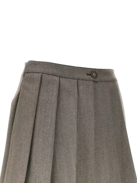 Vilnonės šortai Emporio Armani pilka