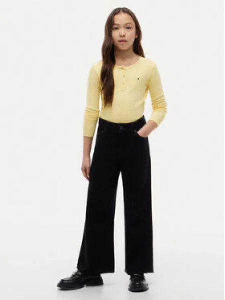 Tommy Hilfiger Džinsai Wide Leg juoda