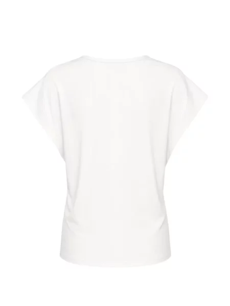 Μπλούζα Club21 Collection με λαιμόκοψη v λευκό