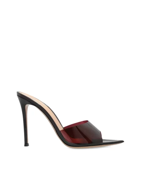 Papuci tip mules Gianvito Rossi din piele roșu
