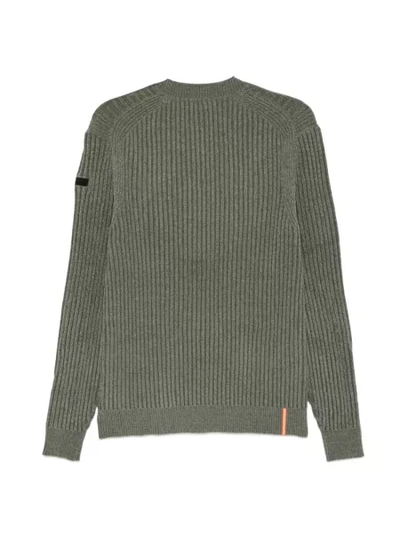 Pulover Rrd cu decolteu rotund verde