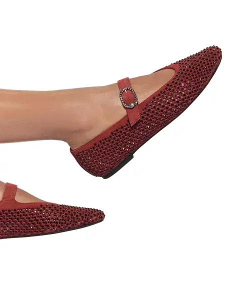 Кожаные балетки Kurt Geiger London без каблука