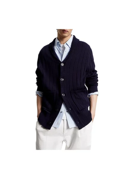 Kardigan Tommy Hilfiger klasyczny niebieski
