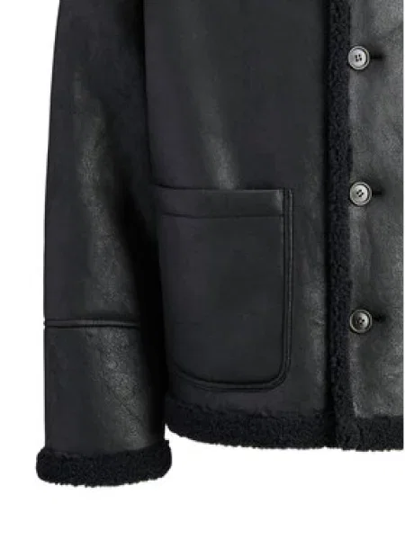 Bunda z imitace kůže Jack&Jones černá