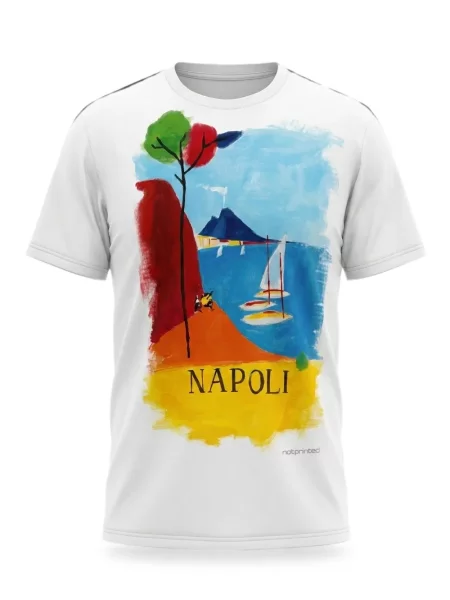 Tricou Not Printed cu imagine cu decolteu rotund alb