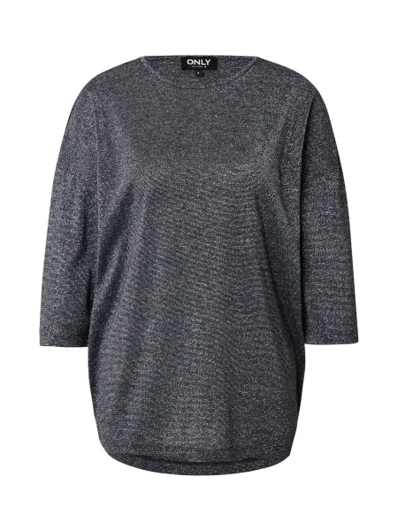 ONLY Tricou ONLSILVERY / argintiu negru