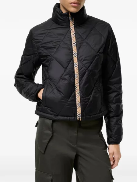 Matlasat geacă Burberry negru