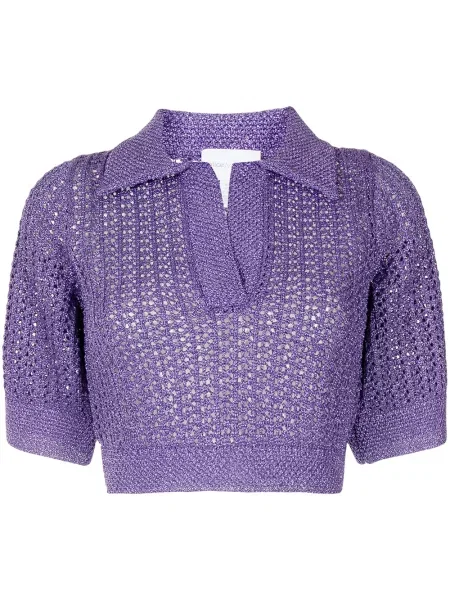 Tricou polo Alice Mccall tricotate violet