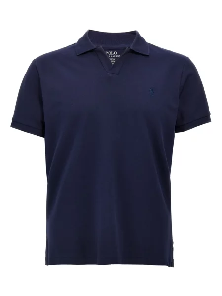 Polo Polo Ralph Lauren din material terry cu broderie albastru
