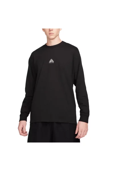 Bluzka z długim rękawem Nike czarna