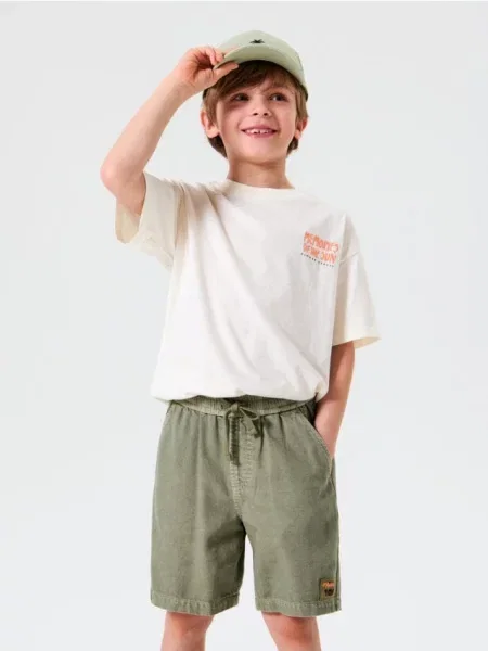 Sinsay Džínové kraťasy zelená