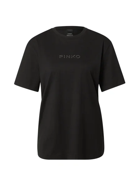 PINKO Tricou STREPITOSO / argintiu negru