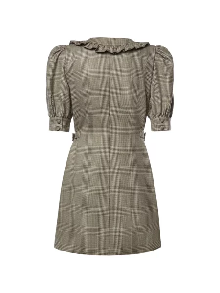 Rochie mini Alessandra Rich în carouri cu volane